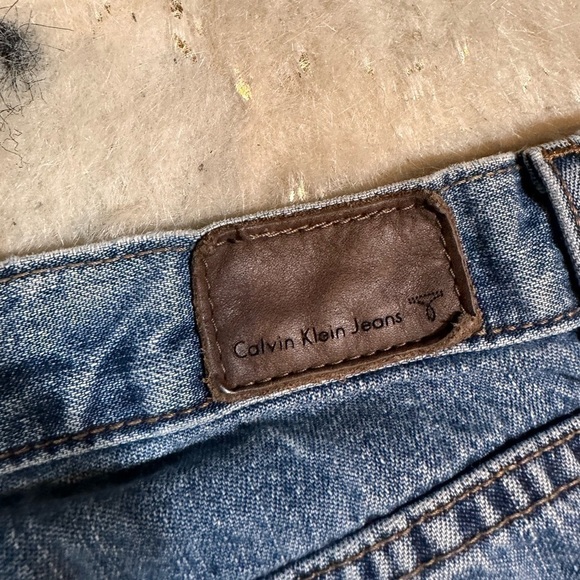 Calvin Klein Women’s Light Wash Vintage High Rise Bootcut Denim Jeans Size 14 - Picture 6 of 8